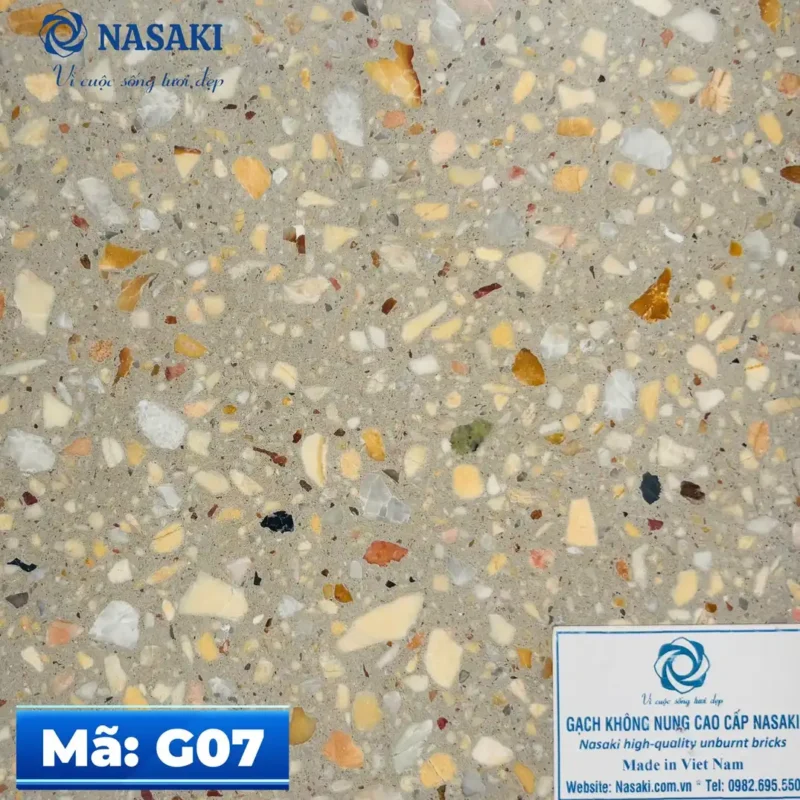 Gạch Terrazzo Nasaki Be Hạt Đa Sắc G07