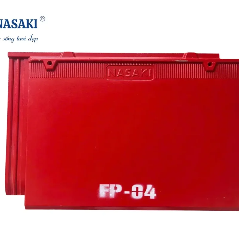 Ngói Phẳng Trơn Nasaki Đỏ Tươi FP04