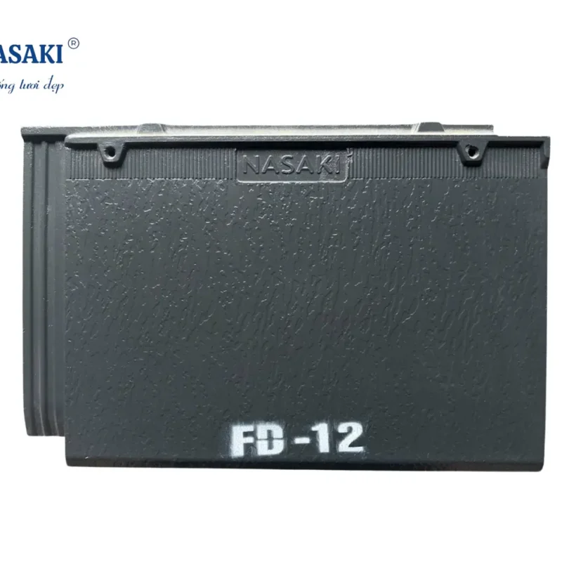 Ngói Phẳng Vân Da Nasaki Đen Than FD12