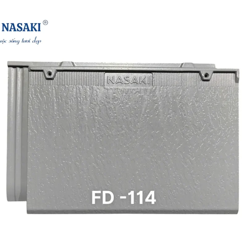 Ngói Phẳng Vân Da Nasaki Ghi Bạc FD114