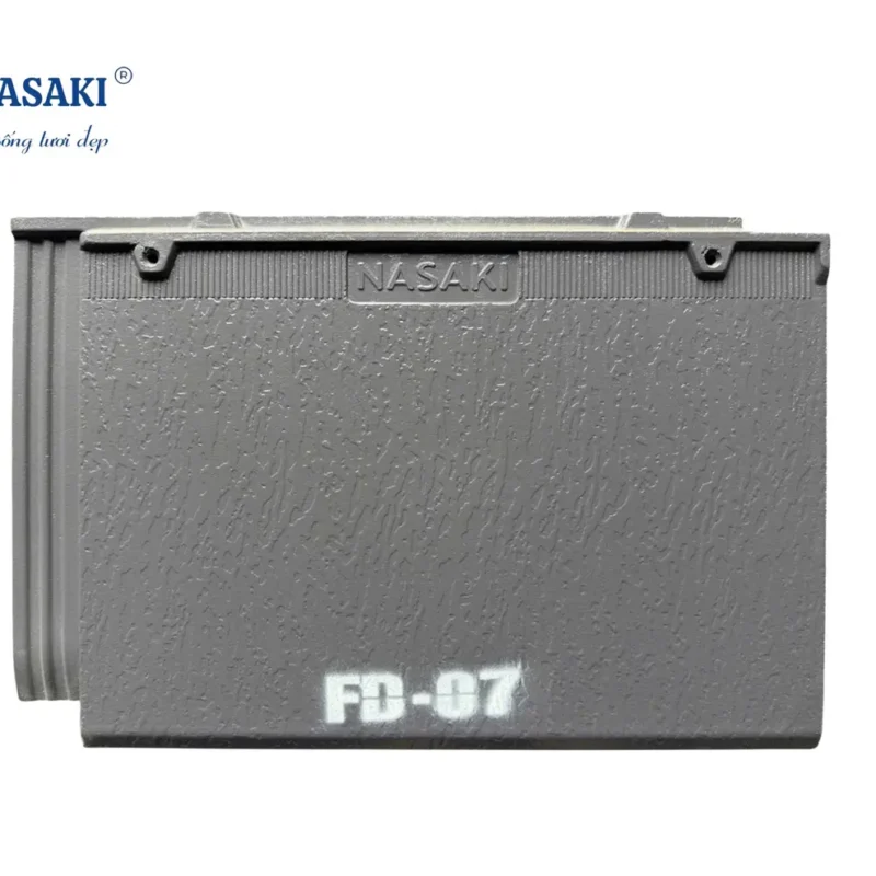 Ngói Phẳng Vân Da Nasaki Ghi Xám FD07