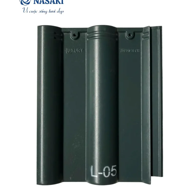 Ngói Sóng Luxury Nasaki Xanh Đen L05