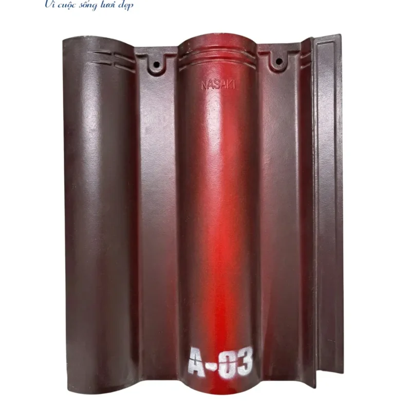Ngói Sóng Nasaki Đỏ Nâu A03