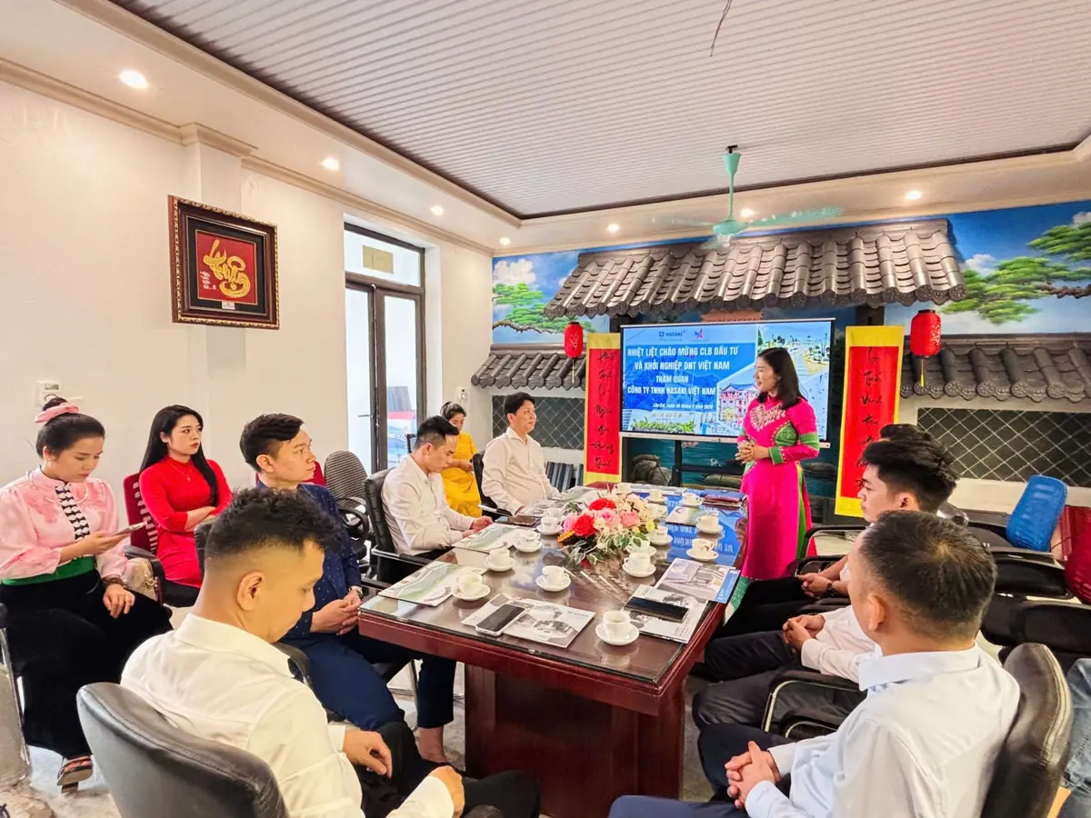 Buổi trao đổi hợp tác đầu tư tại phòng họp NASAKI