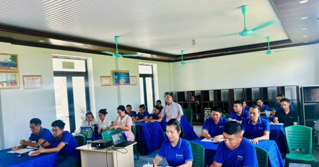 Cán bộ nhân viên NASAKI tham gia đào tạo văn hóa doanh nghiệp