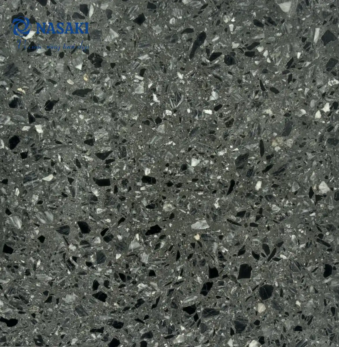 Gạch Terrazzo NASAKI mẫu nền ghi đậm
