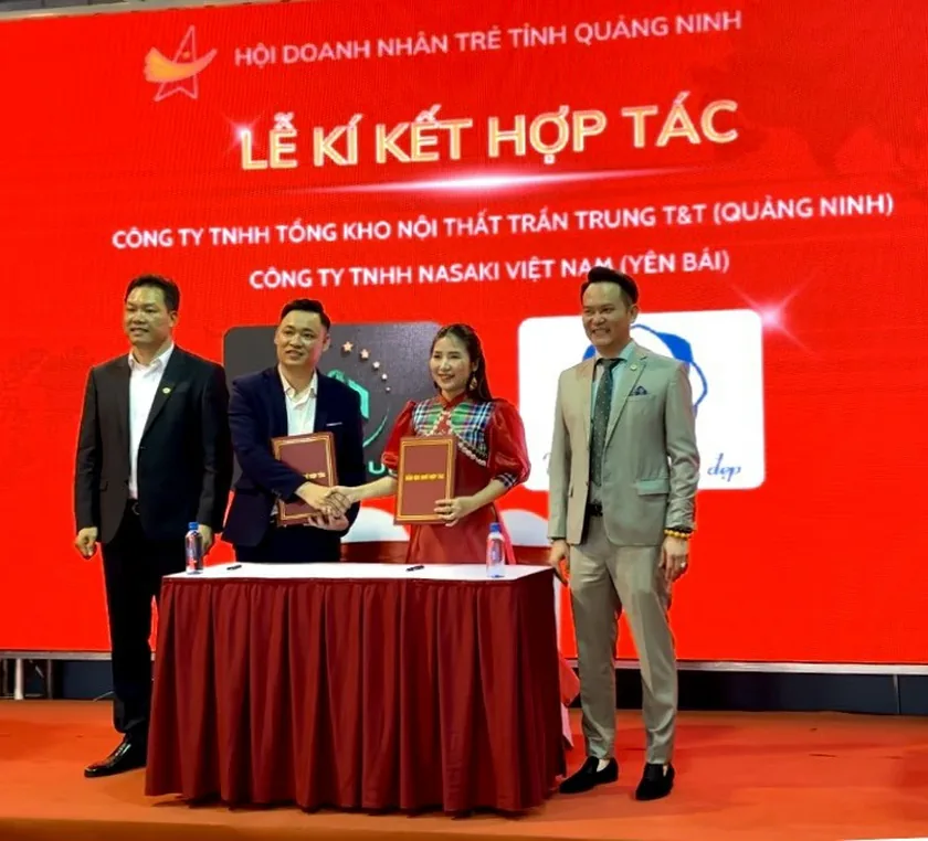 NASAKI ký kết hợp tác với Trần Trung T&T tại triển lãm doanh nhân trẻ Quảng Ninh