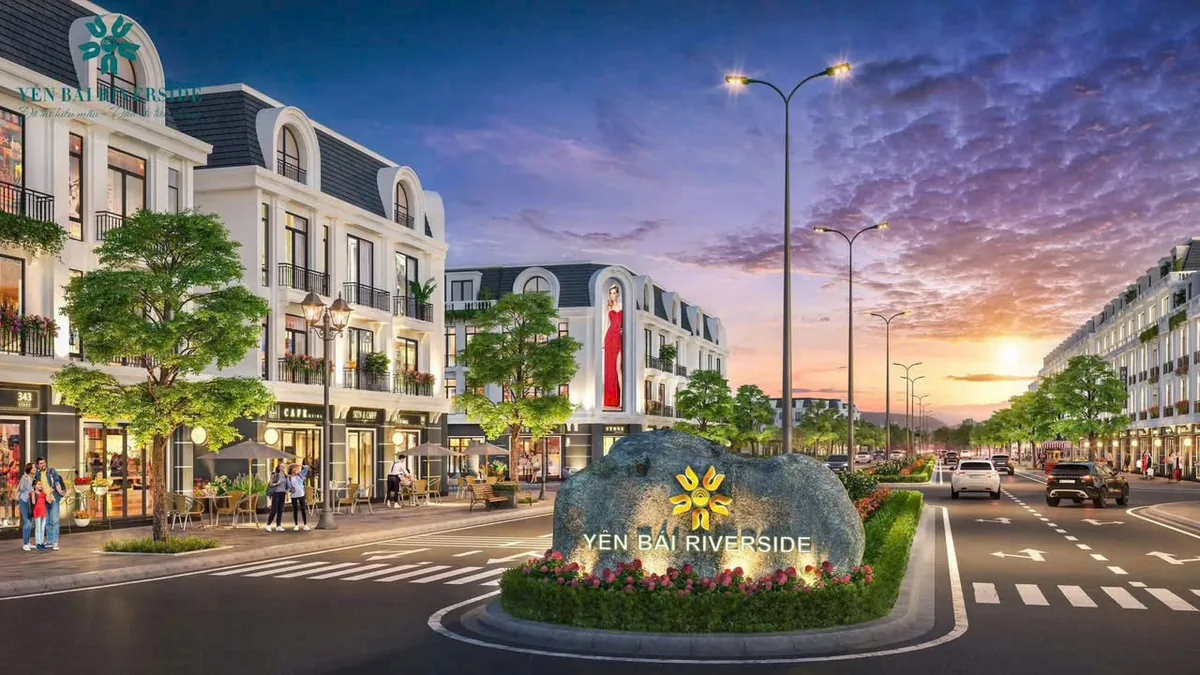 Phối cảnh khu đô thị Riverside Yên Bái