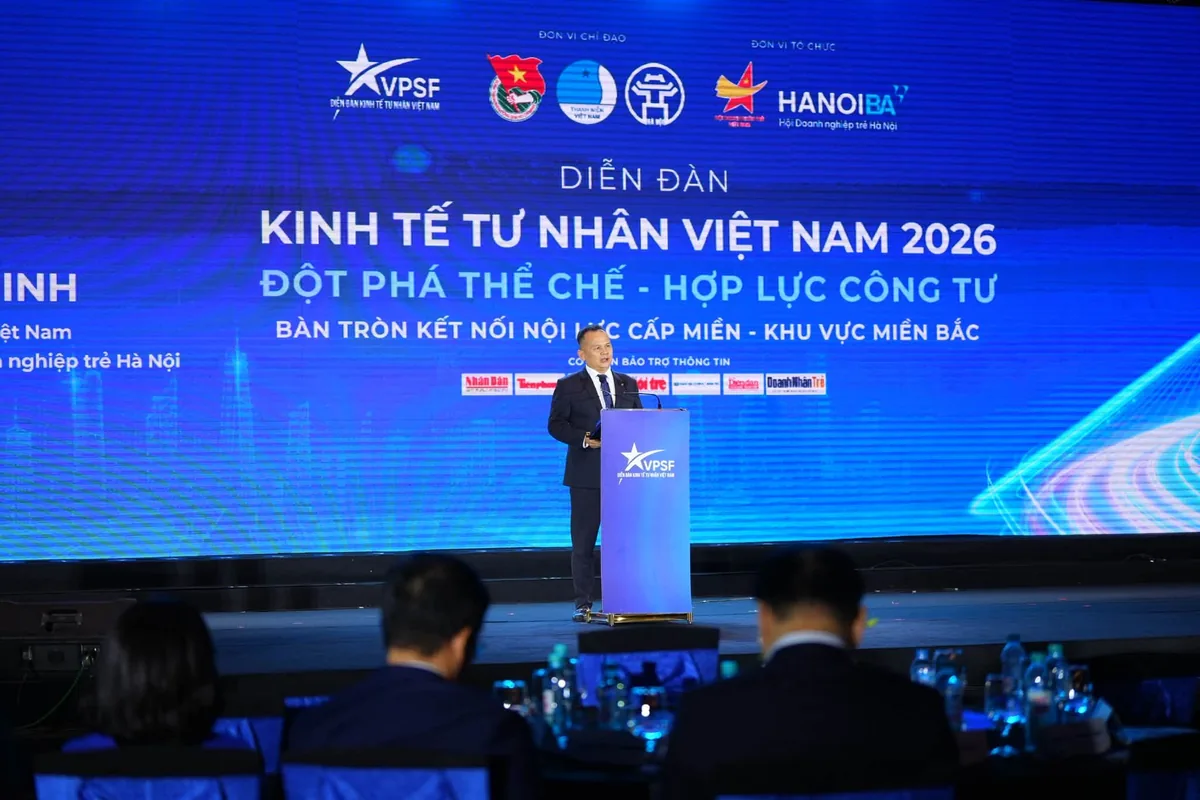 Đại biểu chia sẻ tại phiên Bàn tròn kết nối nội lực cấp miền khu vực miền Bắc của diễn đàn