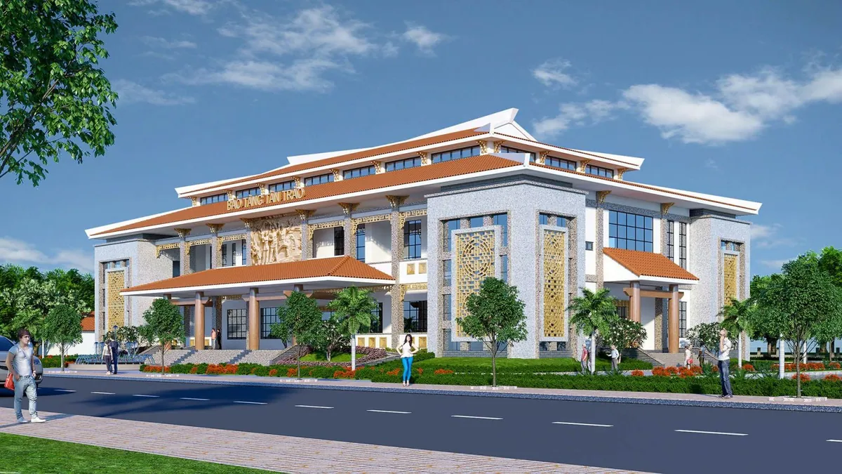 Công trình Bảo tàng Tân Trào thuộc Khu di tích quốc gia đặc biệt Tân Trào