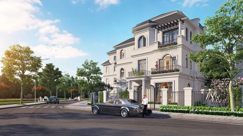 Biệt thự liền kề tại Vinhomes Smart City lợp ngói Nasaki