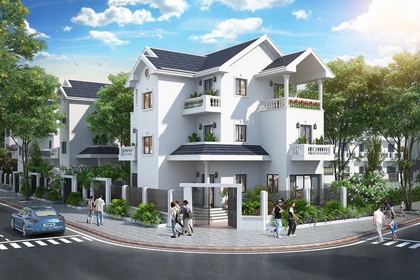 Biệt thự Times Garden Vĩnh Yên lợp ngói Nasaki