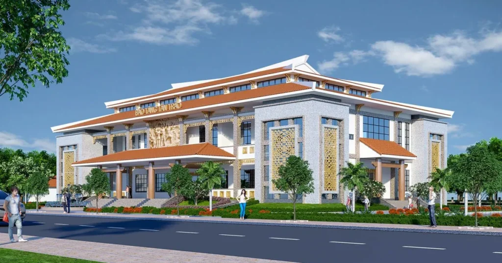 Công trình Bảo tàng Tân Trào thuộc Khu di tích quốc gia đặc biệt Tân Trào