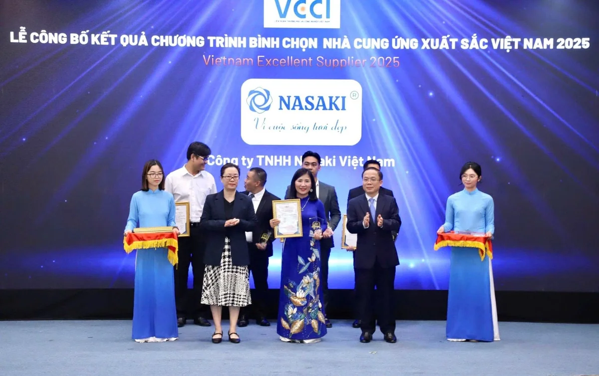 Nasaki Việt Nam được vinh danh Nhà cung ứng xuất sắc Việt Nam 2025