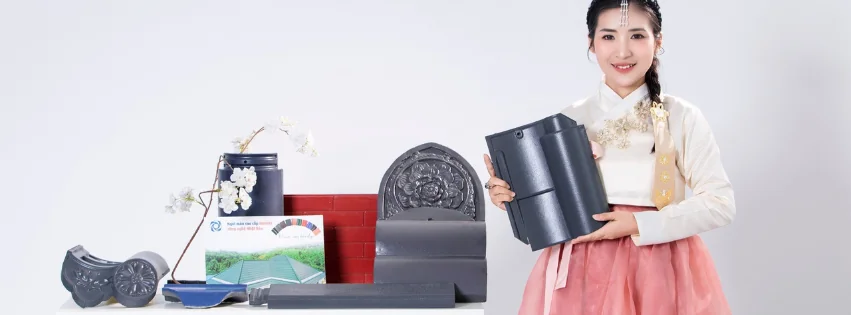 Ngói phong cách Hàn Quốc và phụ kiện đồng bộ của Nasaki Việt Nam