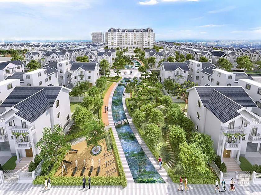 Toàn cảnh khu biệt thự Times Garden Vĩnh Phúc